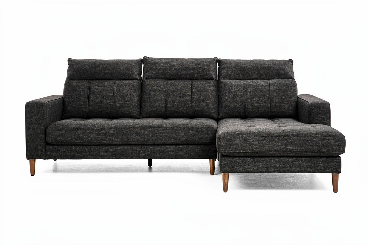 **Technische titel in het Nederlands:** Modulaire hoekbank met gestoffeerde afwerking en houten poten
