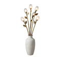 Moderne Vloerlamp met Bloemmotief en Gouden Accenten