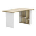 Moderne bureau met open opbergruimte